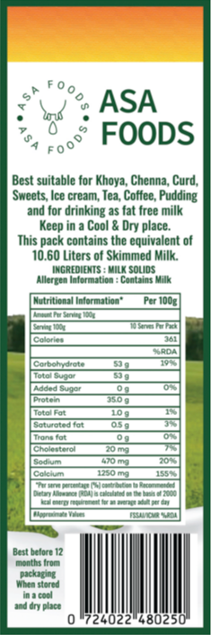 SKIMMED MILK POWDER 1KG