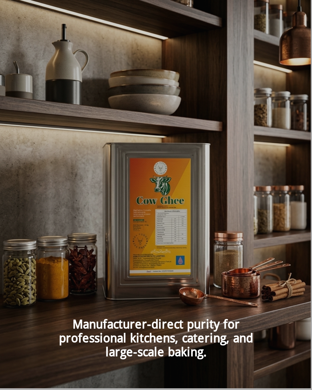 PURE COW GHEE 15KGS TIN